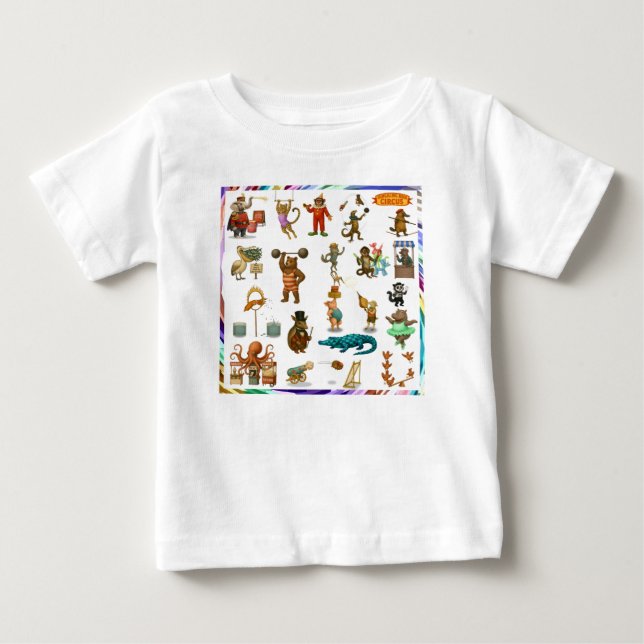 Camiseta Para Bebê Atos do Circo Dingaling Bros (Frente)