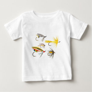 Camiseta Para Bebê Atrações da pesca com mosca