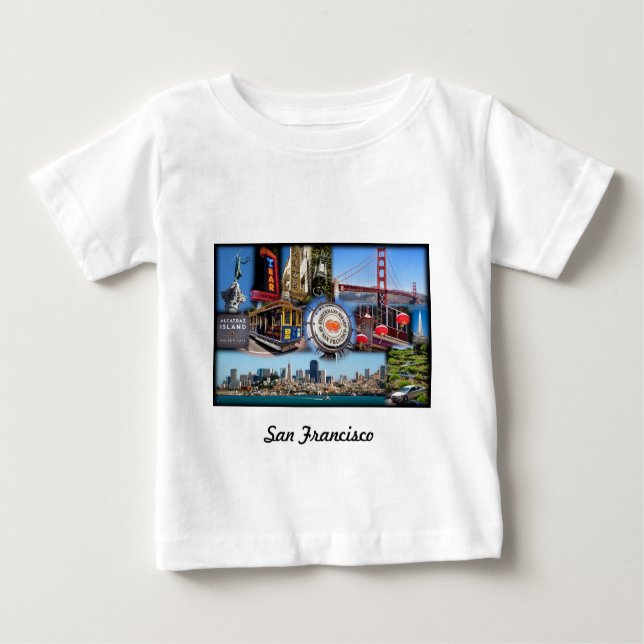 Camiseta Para Bebê Atrações de São Francisco (Frente)