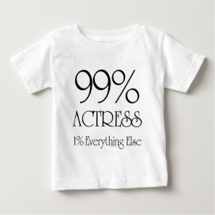 Camiseta Para Bebê Atriz de 99%
