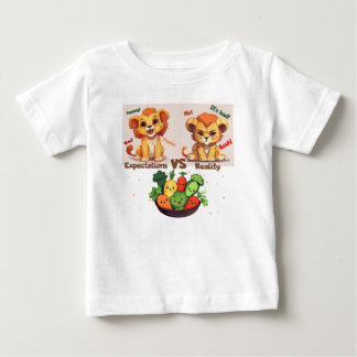 Camiseta Para Bebê Attentes VS réalité - Expectations VS reality