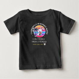 Camiseta Para Bebê Atualmente no Modo Coelhinho 