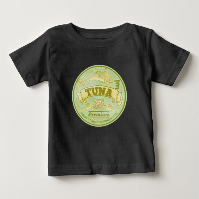 Camiseta Para Bebê Atum-de-pop (Frente)