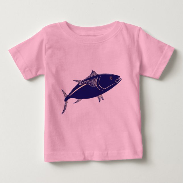 Camiseta Para Bebê Atum rabilho (Frente)