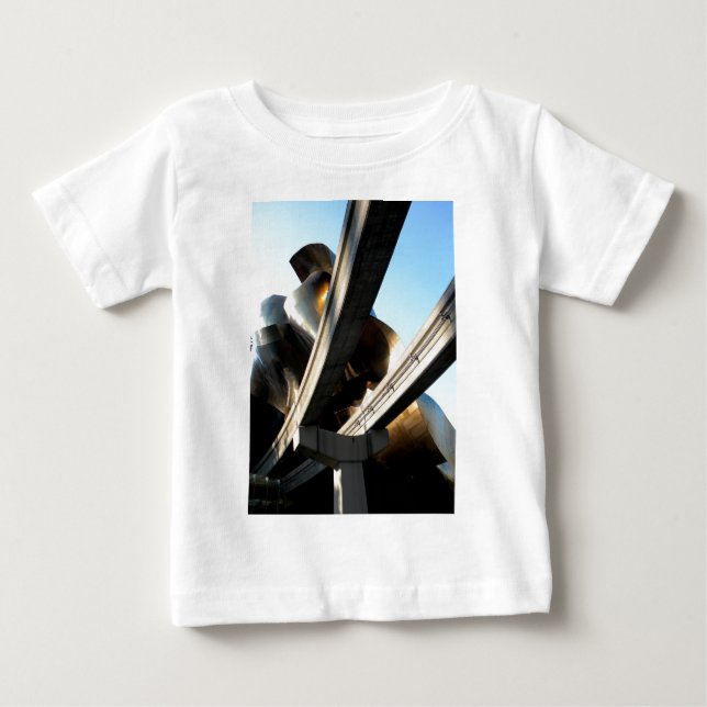 Camiseta Para Bebê Aumentação dos trilhos (Frente)