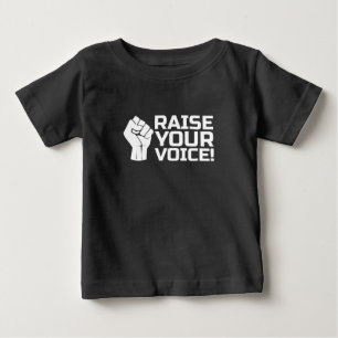 Camiseta Para Bebê Aumente sua voz 1 w