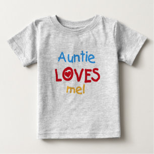 Camiseta Para Bebê Auntie Amor Me