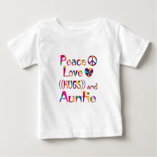 Camiseta Para Bebê Auntie Hugs