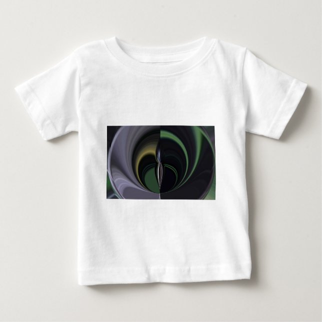 Camiseta Para Bebê Aurora: Caleidoscópio Cósmico (Frente)