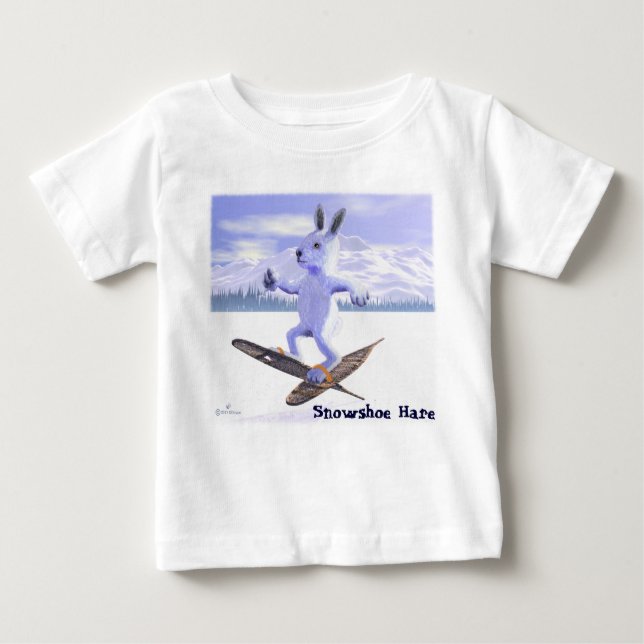 Camiseta Para Bebê Aurora de Snowshoe (Frente)