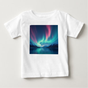 Camiseta Para Bebê Aurora Islandesa