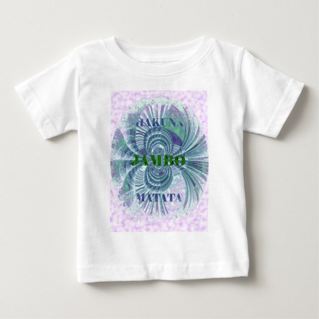 Camiseta Para Bebê Aurora Matata Art Impressão (Frente)