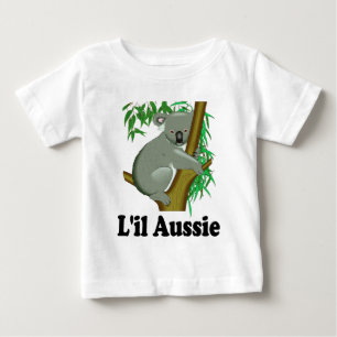 Camiseta Para Bebê Aussie de L'il. Koala australiano bonito