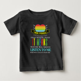 Camiseta Para Bebê Autismo Não-Verbal Consciência Amor T-SHIRT