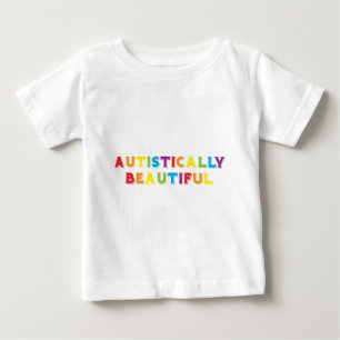 Camiseta Para Bebê Autisticamente Bonita