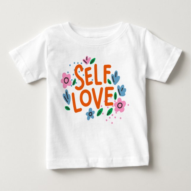 Camiseta Para Bebê Autoamor (Frente)