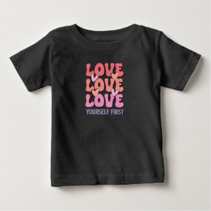 Camiseta Para Bebê Autoatendimento De Autoamor