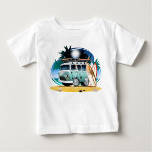 Camiseta Para Bebê Autocarrota de Acampamento