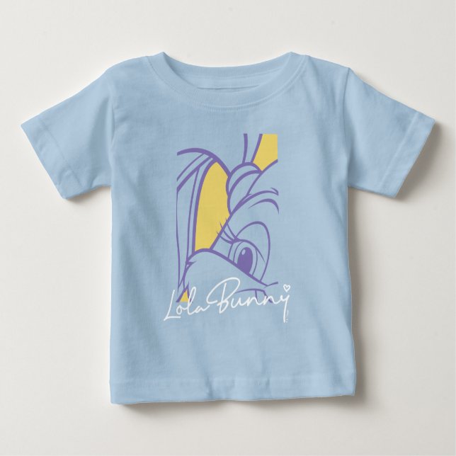 Camiseta Para Bebê Autografo de retrato Lola (Frente)