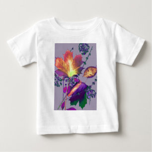 Camiseta Para Bebê Autumn Leaves em Lilac