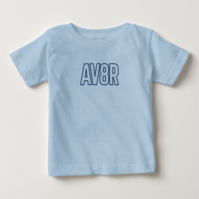 Camiseta Para Bebê av8r crianças aviadoras (Frente)