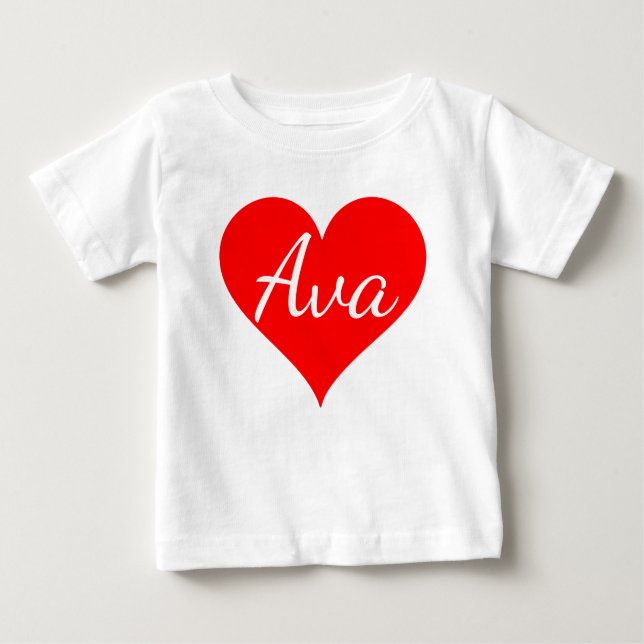 CAMISETA PARA BEBÊ "AVA " (Frente)