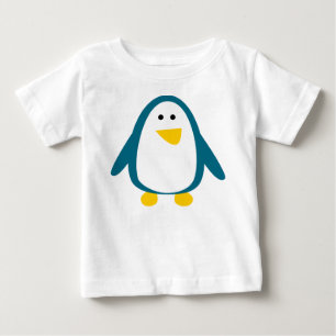 Camiseta Para Bebê Ave, Pinguim, Animal