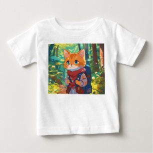 Camiseta Para Bebê Aventura de Florestas Mágicas: Pequeno Explorador 