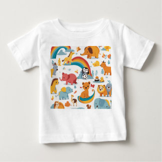 Camiseta Para Bebê Aventura para Amigos Florestais: Edição do Little