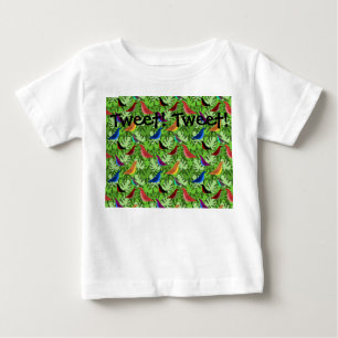 Camiseta Para Bebê Aves, Aves, Aves
