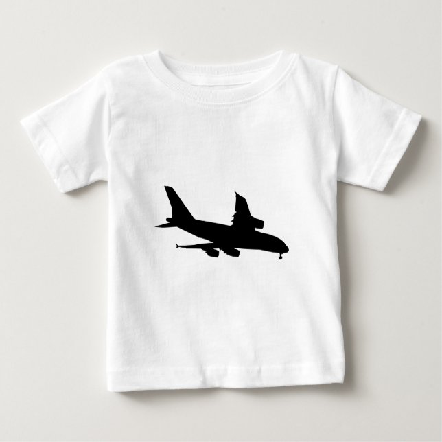 Camiseta Para Bebê Avião (Frente)