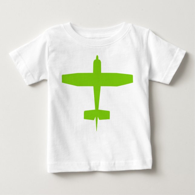 Camiseta Para Bebê Avião (Frente)