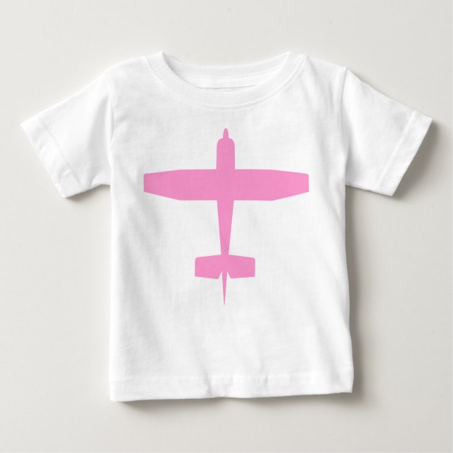 Camiseta Para Bebê Avião (Frente)