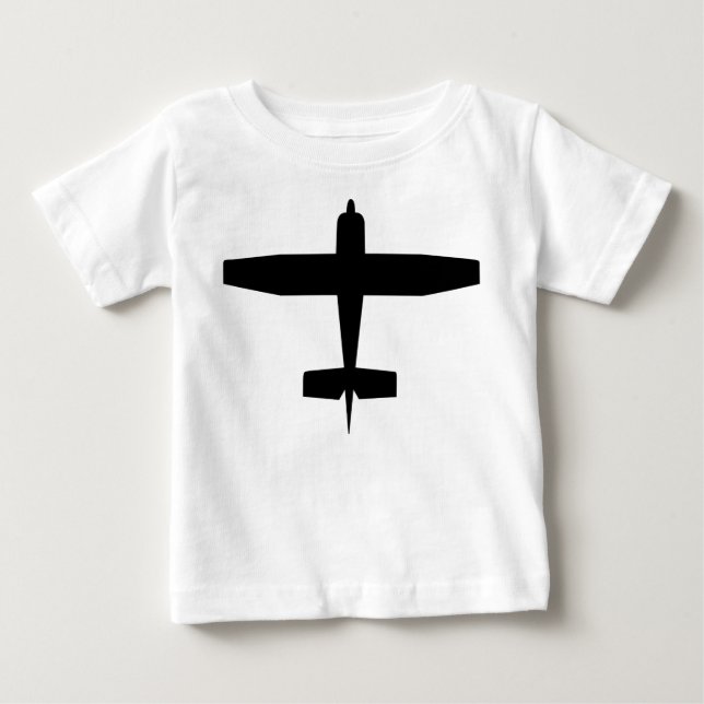 Camiseta Para Bebê Avião (Frente)