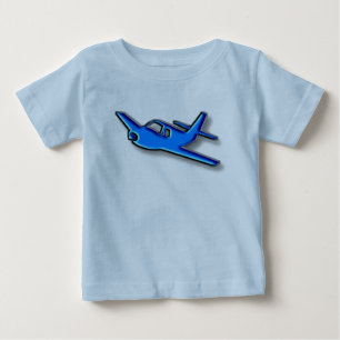 Camiseta Para Bebê avião azul