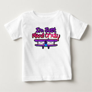 Camiseta Para Bebê Avião Biplano Engraçado