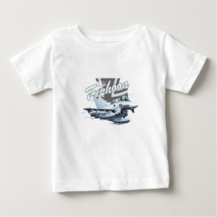 Camiseta Para Bebê Avião cartoon T-Shirt