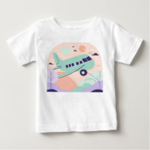 Avião de Desenho Animado Fofo Pastel para Bebê e C
