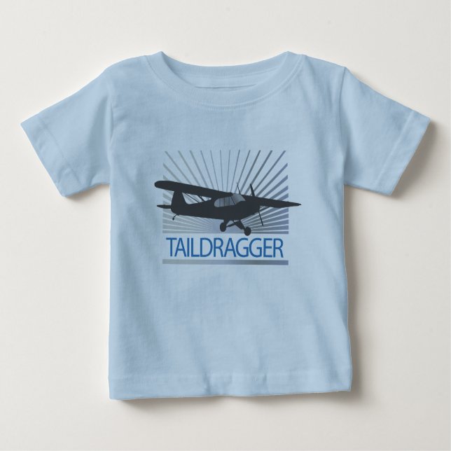 Camiseta Para Bebê Avião de Taildragão (Frente)
