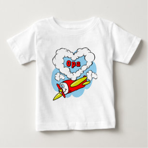 Camiseta Para Bebê Avião Opa Kids