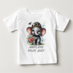 CAMISETA PARA BEBÊ AVIÃO PILOTO JERY
