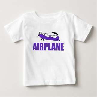Camiseta Para Bebê Avião Roxo