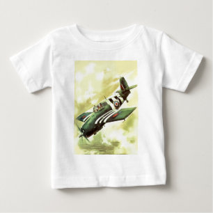Camiseta Para Bebê Avião Vintage