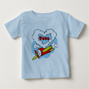 Camiseta Para Bebê Avião VoVo Kids de Amor