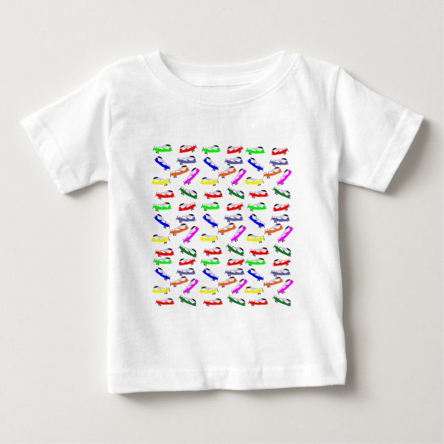 Camiseta Para Bebê Aviões (Frente)