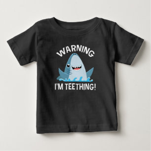 Camiseta Para Bebê Aviso que sou Teething