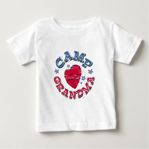 Camiseta Para Bebê Avó do acampamento
