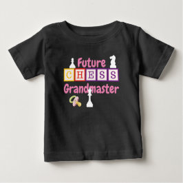 Camiseta Para Bebê Avô do Xadrez Futuro