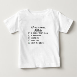 Camiseta Para Bebê Avó Engraçada Bebê, Avó Personalizada, Personaliza