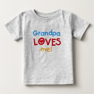 Camiseta Para Bebê Avô me ama